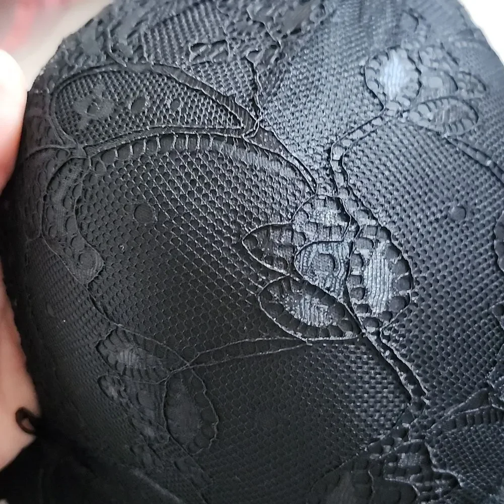 René Rofé black padded lace bra 40C, NWOT - Picture 3 of 7